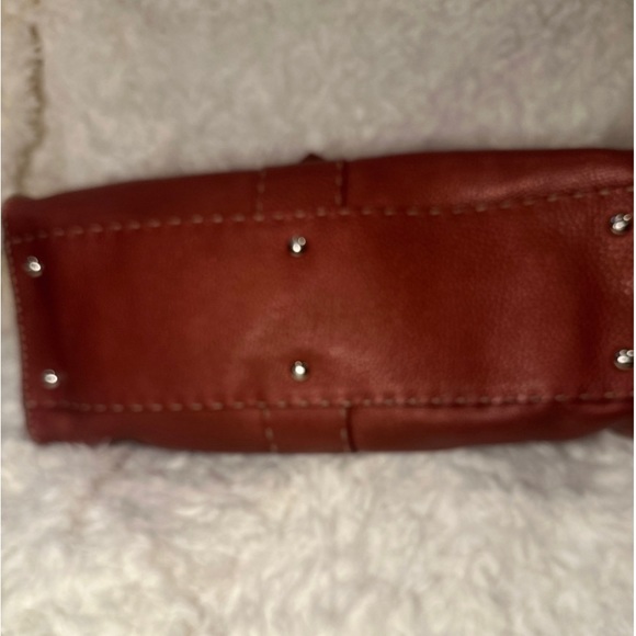 Copper Fendi shoulder bag with silver hardware. - Picture 7 of 10